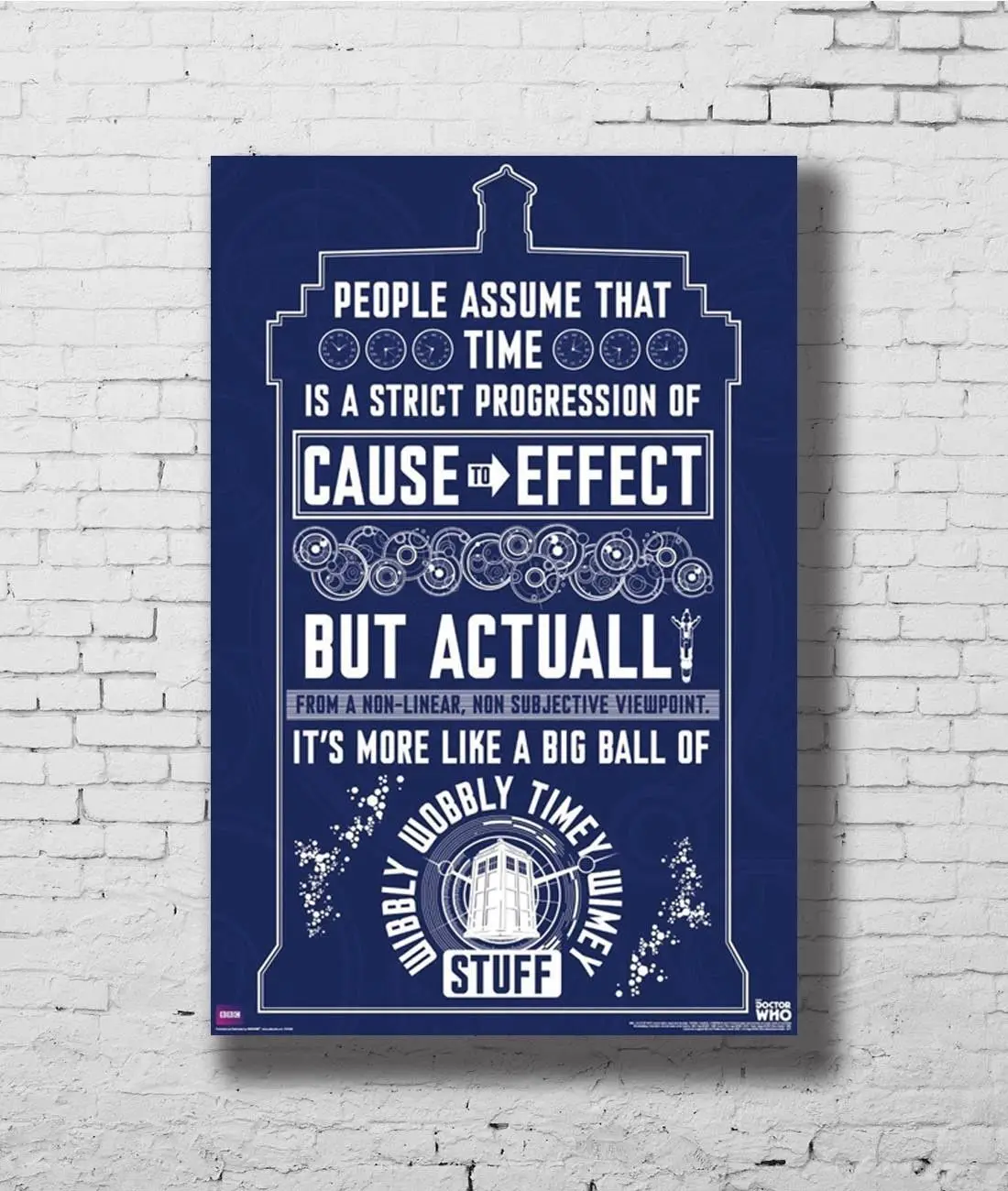 Q0985 Posters And Prints 24x36 14x21 Doctor Who Tardis Wibbly