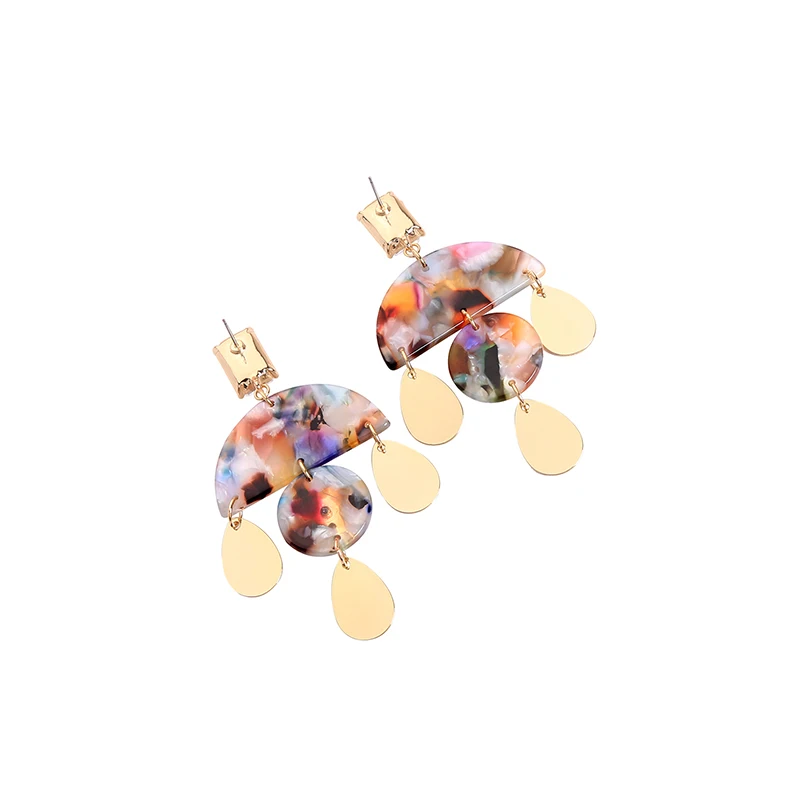 

Fashion Classicla Long Korean Resin Glass Crystal Earring For Women Handmade Appointment Date Gift Earring Jewelry Accessory