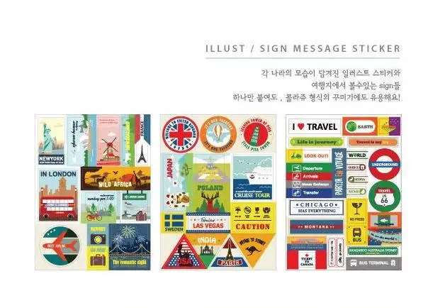 12 листов/лот DIY скрапбук винтажные туристические марки наклейки s для дневника блокнота телефона Kawaii декоративные наклейки канцелярские