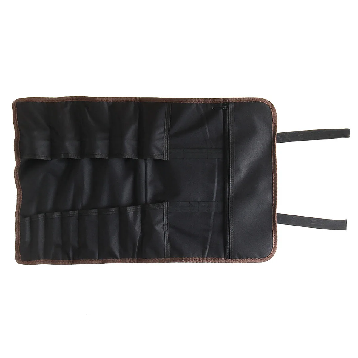 

14 Pocket Chef Knife Bag Roll Bag Carry Case Kitchen Bag Portable Storage Black