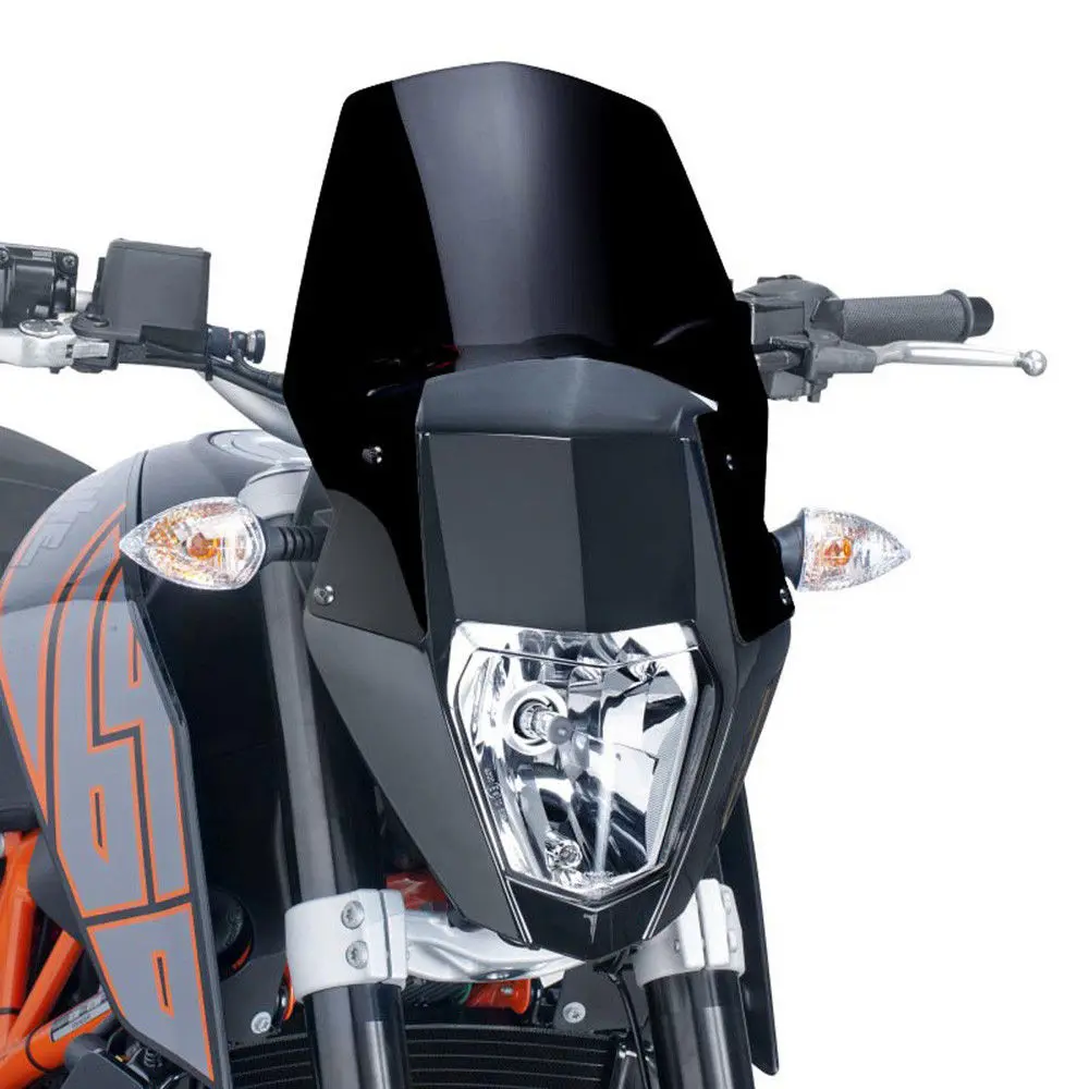 DUKE690 Мотоцикл лобового стекла автомобиля Защита ветрового стекла крышка капота для KTM Duke 690 2012 2013 черный дым