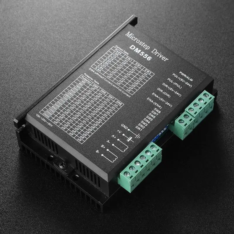 Драйвер шагового двигателя DM556 2-фазный высокое Мощность цифровой шаговый двигатель постоянного тока драйвера 42/57/86 Драйвер шагового двигателя для станка с ЧПУ