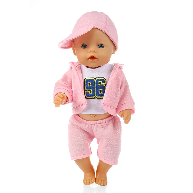38 см Кукла Одежда для 43 Baby doll мальчик бейсбольная спортивная одежда набор 17