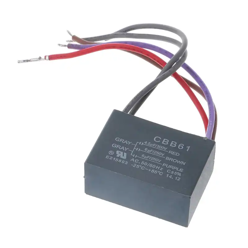 Cbb61 Ceiling Fan Capacitor 4 5uf 6uf 6uf 5 Wire 250v 5 Speed Starting Capacitor Mar28
