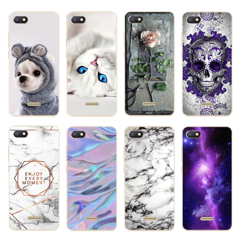 

For Protector Xiaomi Redmi 6A Case Cover Soft Silicone Cute Printing Cover For Coque Xiomi Redmi 6 6A Phone TPU Case 5.45 inch