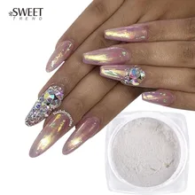 1 г зеркальный ногтевой порошок акриловая полировка хромированный пигмент для маникюра в виде ракушки Dip порошок блестящая пыль украшения для ногтей LAB02-1