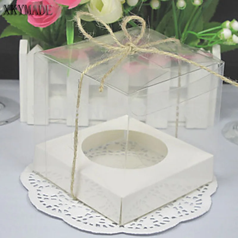 

Clear Transparent Pvc Cake Box Cookie Single Cupcake Box Gift Boxes for Candy Cake Cookie Cupcake Display Plastic Box