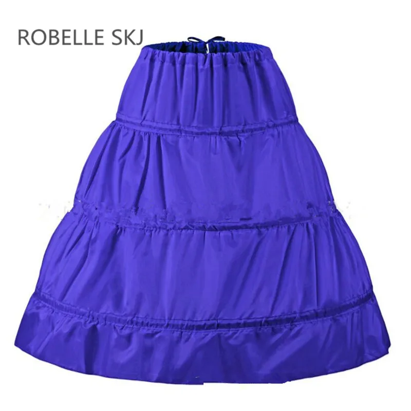 Длинная детская юбка-пачка для детей, для девочек, 3 кольца, Нижняя юбка с кринолинами, нескользящая Нижняя юбка, платье с цветочным узором для девочек юбки-пачки, 65 см