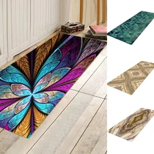 Creative Various Patterns Printing Home Mat Rug Comfortable Polyester Bath Carpet Home Home Bedroom Kitchen Decoration 40x120cm