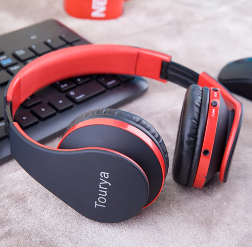 Tourya B2 беспроводные наушники Bluetooth гарнитуры с микрофоном Поддержка tf карты для ПК