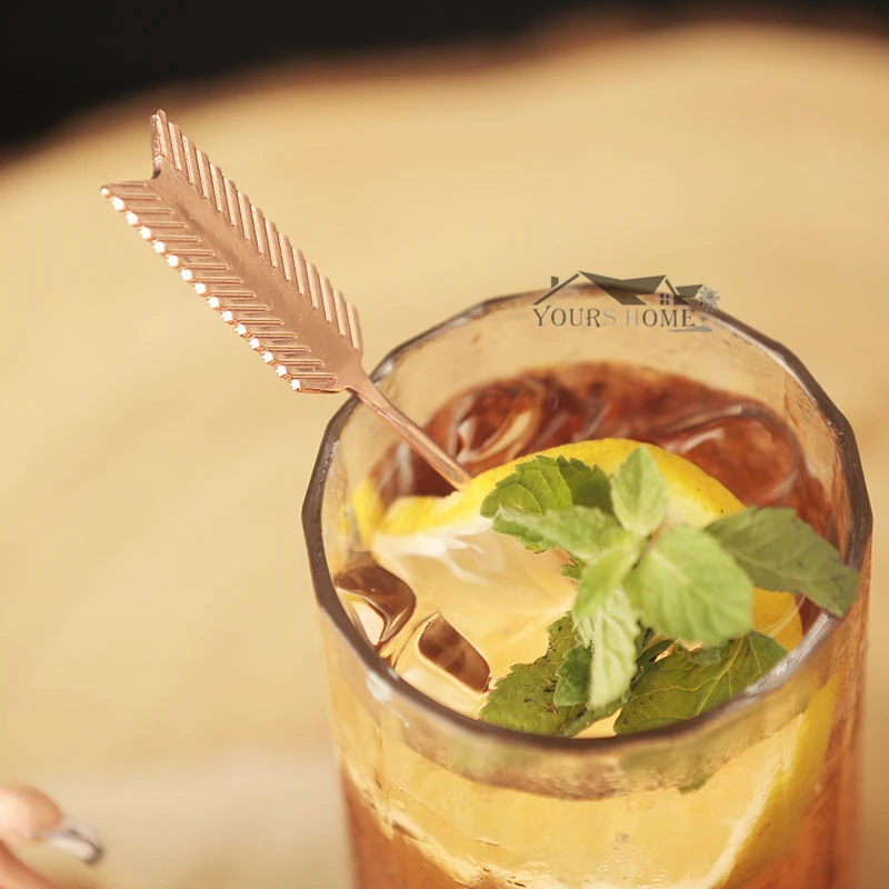 1 Piece Fruit Cocktail Pick Stick Stainless Steel Fruit Sticks Bar Tools Drink Stirring Sticks Martini Pick Party Barware