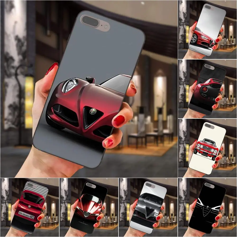 Мягкий модный чехол роскошный спортивный автомобиль Alfa Romeo для Huawei Honor 5A 6A 6C 7A 7C 7X 8A