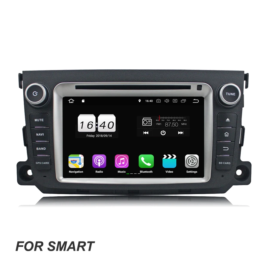 Android 8 1 2 Гб ram автомобильный DVD видеоплеер Wifi 4G Bluetooth 4 0 hand-free RDS радио gps ГЛОНАСС Navi