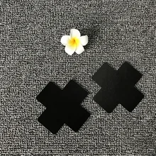 Подходит для 1 пары женских лент для бюстгальтера, клейкие накладки на соски, лепестки, наклейка на груди, крестообразная форма, одноразовые накладки на соски