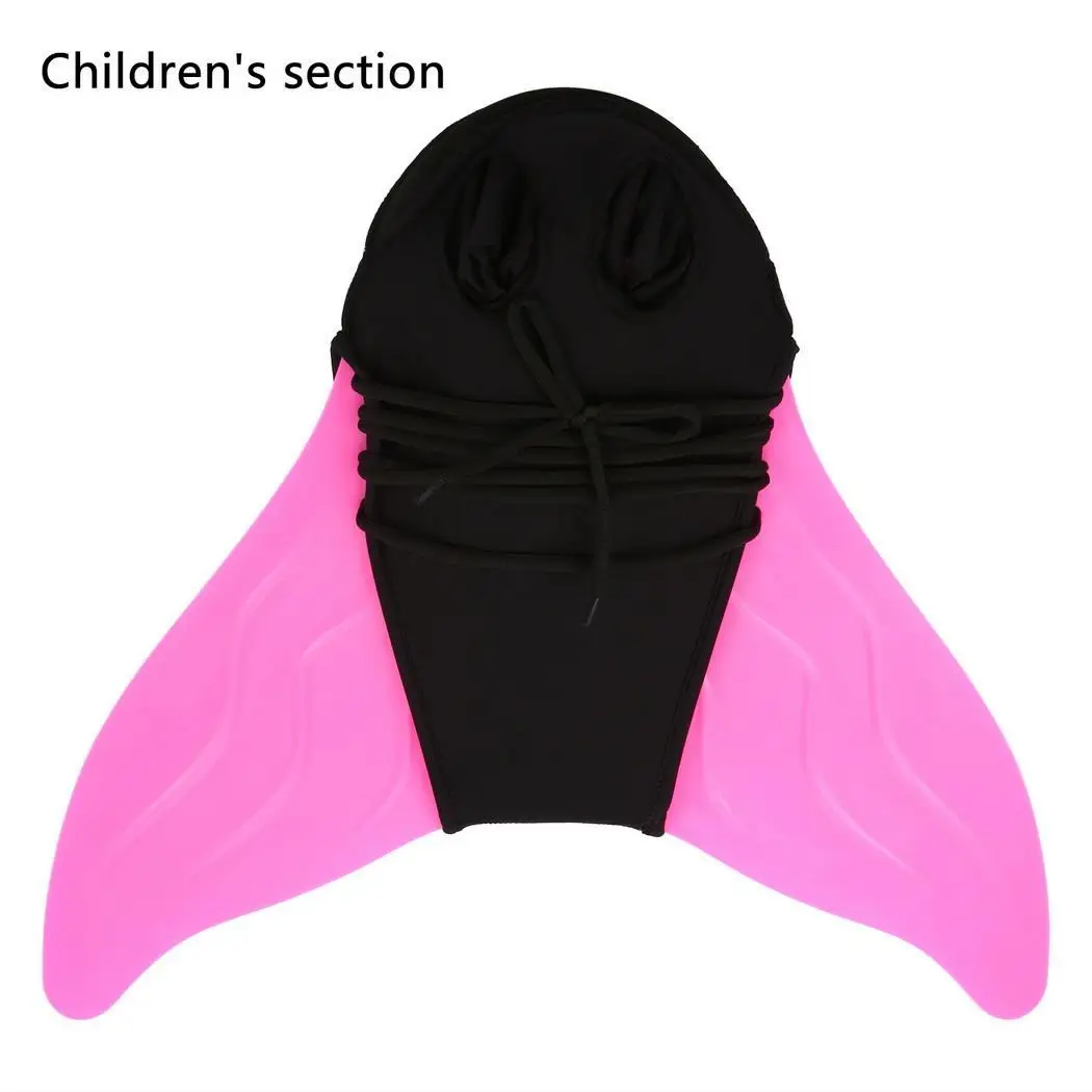 

Adult and Children Mermaid Siamese Ankle style Webbed Swimming Equipment Pink