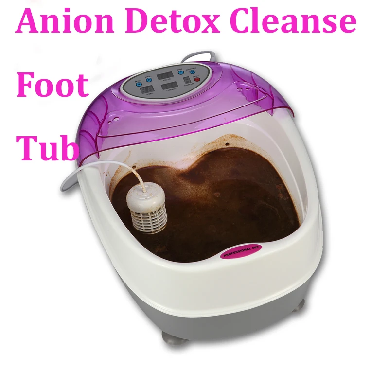 anion detox electric foot bath tub electrical body cleanse array detox