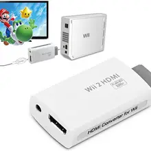 1080P 720P адаптер для масштабирования для wii 2 к HDMI конвертер Выход HDTV 3,5 мм аудиоконвертер# S0154