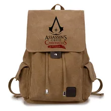 Подростковый холщовый рюкзак Assassin's CreedCos, детские школьные сумки для мальчиков, мужская повседневная сумка, Женский Повседневный Рюкзак Mochila
