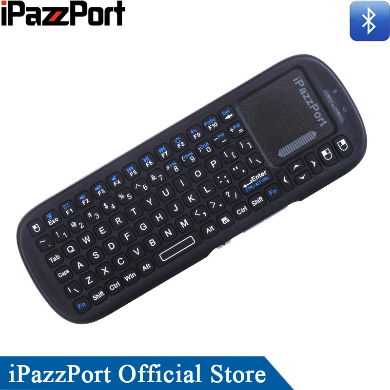 IPazzPort Мини Bluetooth беспроводная клавиатура и воздушная мышь для Android