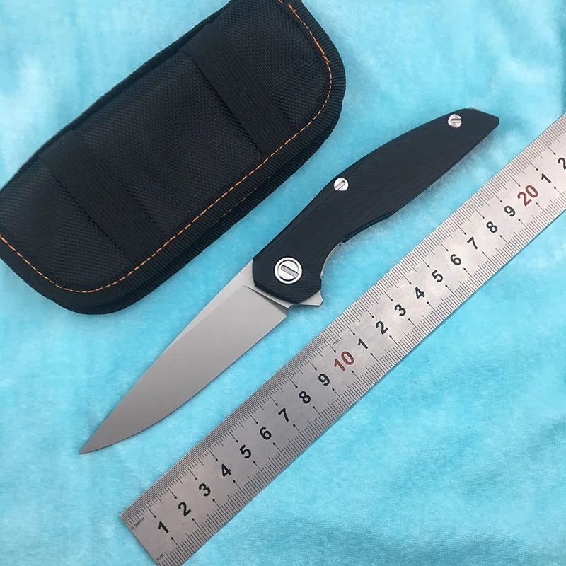 

DICORIA F111 Titanium + G10 Handle D2 Blade Portable Folding Knife Outdoor Camping Hunting Fruit Knife EDC