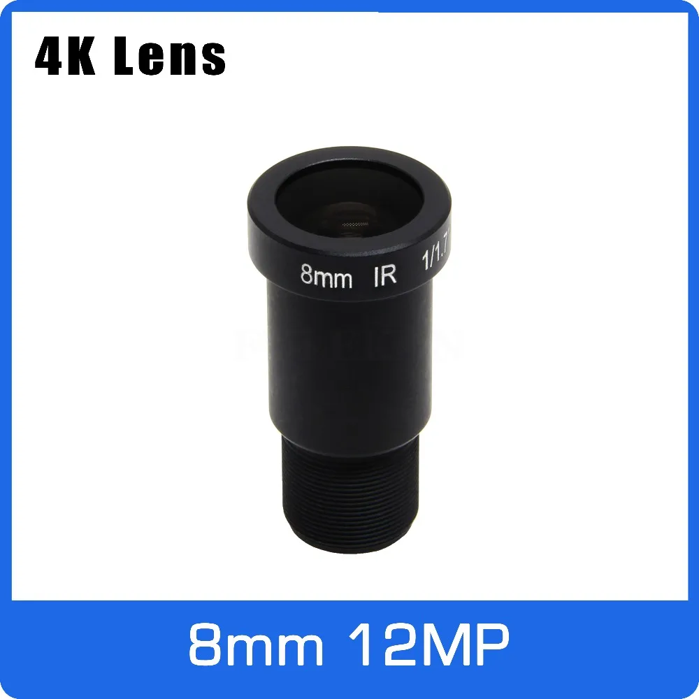 Visão de Longa Câmera de Ação Polegada para Imx226 Lente Megapixel Fixo M12 8mm Distância 1 – 1. 7 Imx178 ip Cctv Câmera ou 4 k 12