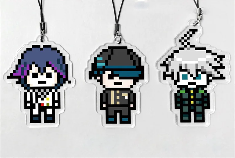 Аниме Danganronpa V3: Harmony Kokichi Oma Ki bo Shuichi Pixel брелок мультфильм косплей Рождественский