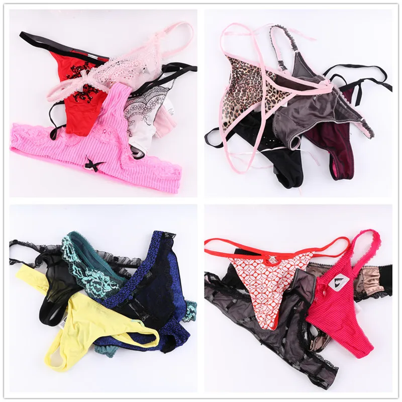 5/10 PCS/Lot Random Variety of Thongs and G strings Women Panties Female Thong T back Women Underwear Lingerie Tanga