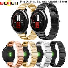 22 мм Нержавеющая сталь, браслет, ремешок для наручных часов, ремешок для наручных часов Xiaomi Huami Amazfit умные часы браслет для samsung Шестерни S3 спортивные классические