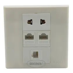 2 X RJ45, 1 x RJ11, 1 х переменного тока Настенные тарелки и поддержки клиентов дизайн