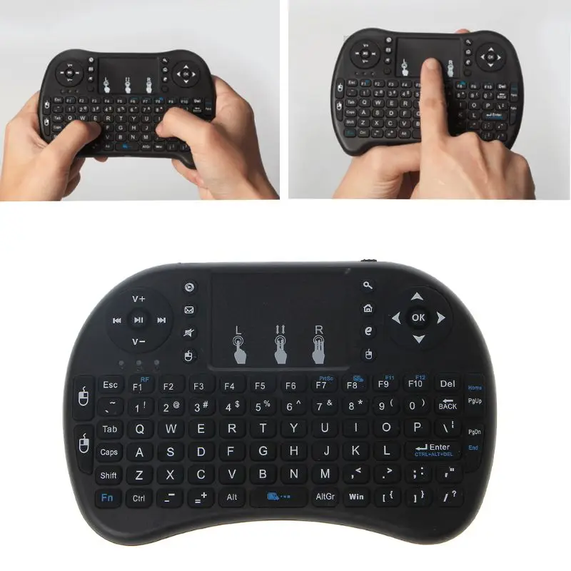

Rechargeable English 2.4GHz Wireless i8 Keyboard Touchpad Fly Air Mouse For Android TV PS3