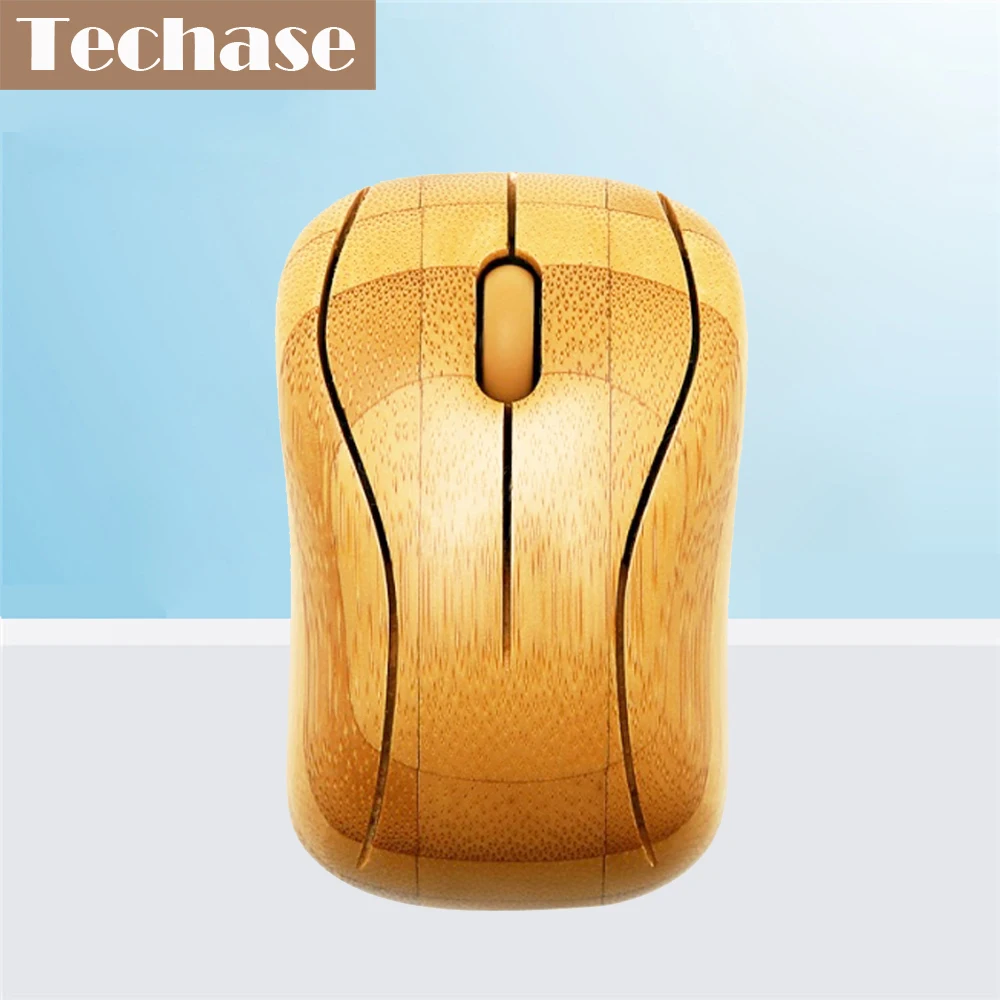 Techase MG93 Мышь Bamboo Mause 2,4 ГГц Беспроводной Mini-USB игр Мышь для компьютера Maus souris gamer мыши игры деревянные Мышь s