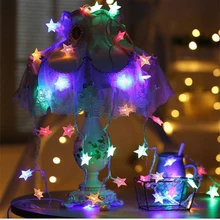 10 м 33FT 100 светодиодный Звезда гирлянда светодиодная водонепроницаемая лампа 110 В/220 В с вилкой переменного тока X'mas Праздничная свадьба