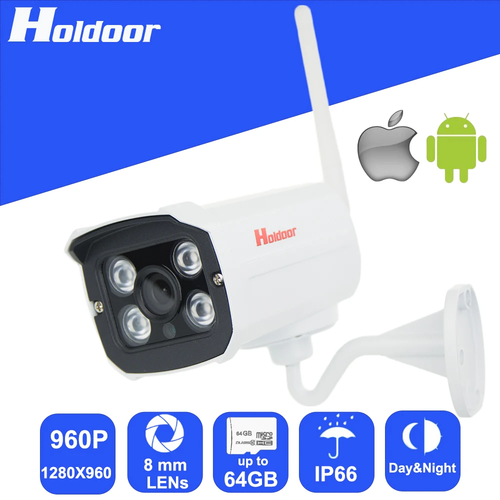 

Wireless 960P 8mm Lens Security Surveillance P2P Outdoor Camera IR Cut Night Vision Motion Detection Alarm Email Alert Onvif
