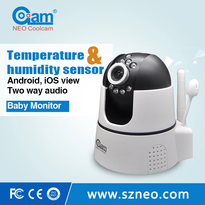 NEO Coolcam NIP-22FX-01 Temperature @ Humidity 720P wifi ip camera Wireless P2P CCTV HD IP Camera and Baby monitorFree APP.