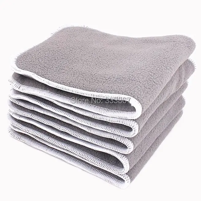 

30/lot, Charcoal Bamboo,Microfiber Insert High Quality Washable Reusable Absorbent Baby Cloth Diapers Nappies 4 Layers