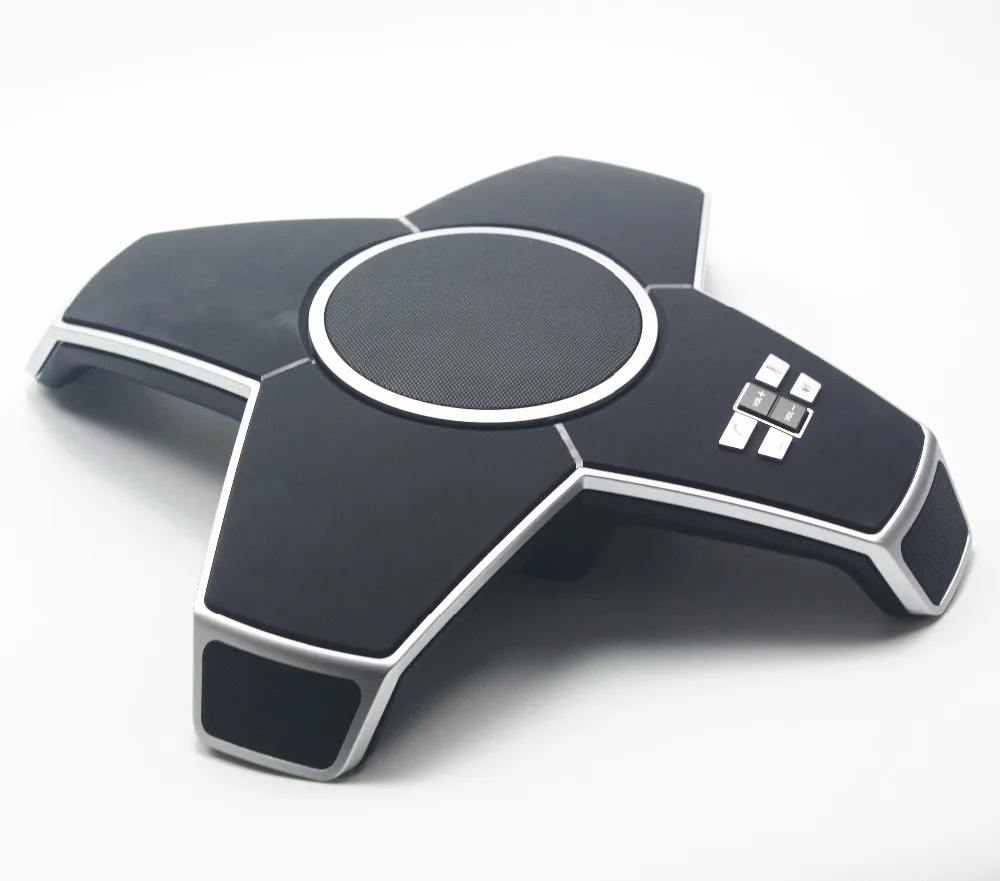 Tenveo A6 الكريستال واضحة مكالمة Voip المؤتمر محطة USB ميكروفون لمدة تصل إلى 20 الناس الأعمال مؤتمر مكبر صوت