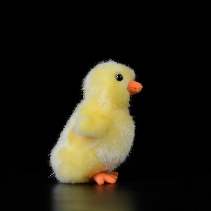 

12cm Cute mini yellow chicken poult chick plush toy stuffed animal dolls toys for children