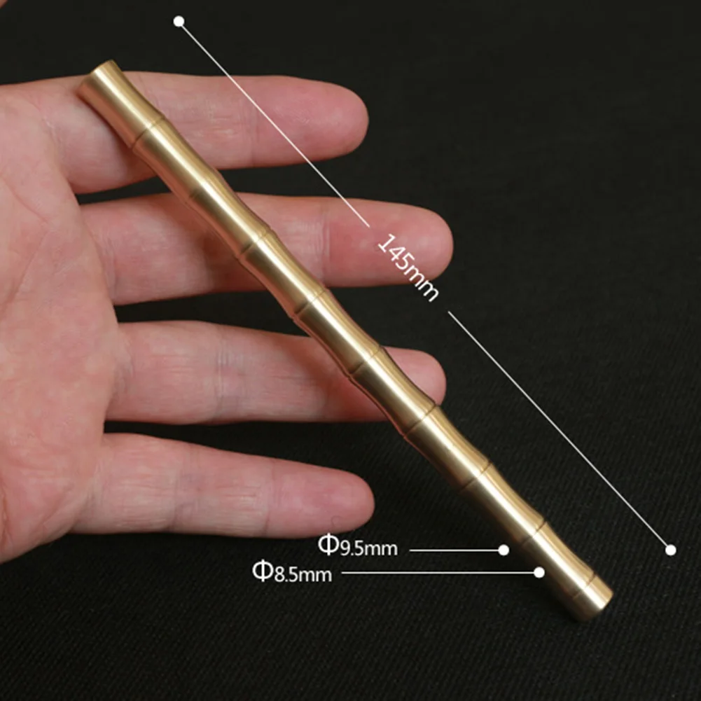 Кавайные канцелярские принадлежности мм бамбуковая модель Чистая латунь ручной работы из металла Подпись гелевая ручка 0,5