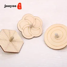 10 шт. белый эмбрион дерево гироскоп детская живопись окрашенный цвет гироскоп Diy ручной работы творческие материалы детский сад ручная роспись