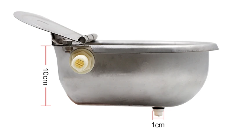 Поилка для скота, лошадей, поилка, чаша из нержавеющей стали, автоматический поплавок для скота, собак, овец, фермерские инструменты