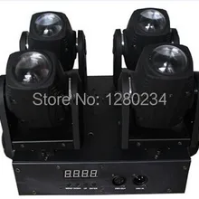 Китайский dmx 4X10 Вт RGBW/белый светодиодный светильник с движущейся головкой, светодиодный светильник с четырьмя головками для dj