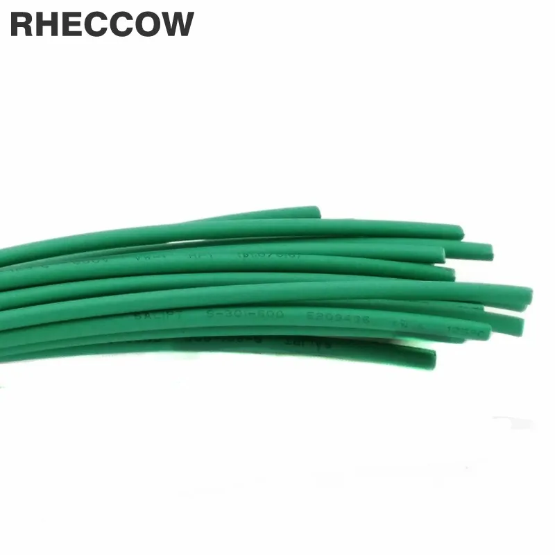 RHECCOW 50M dia=1mm 600V 21 Green Heat Shrink Tube Tube Heat Shrink