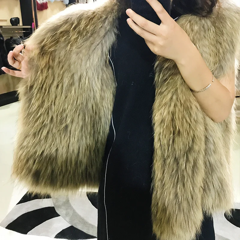 Gilet Court Hc Manteau De Fourrure D'hiver Automne Femelle Mode Naturel Jkp Laveur Veste En 17 Femmes Nouvelles Et A Raton Paragraphe Cuir CFwxPXOq