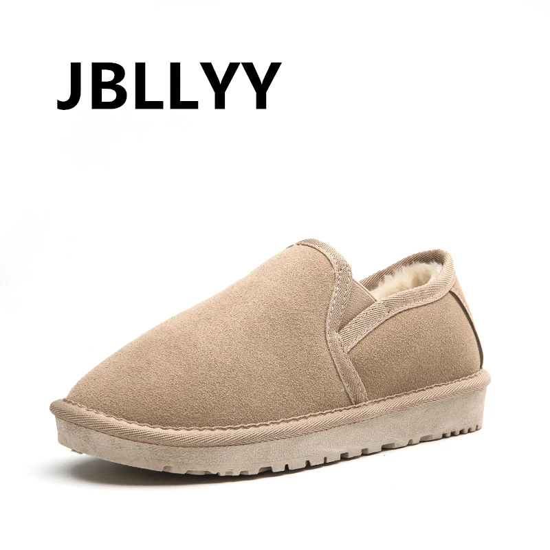 

Jbllyy Brand Fashion Winter Style Soft Moccasins Couples Flats Snow Boots Shoes Couples Short Boots High Quality Ankle Boots