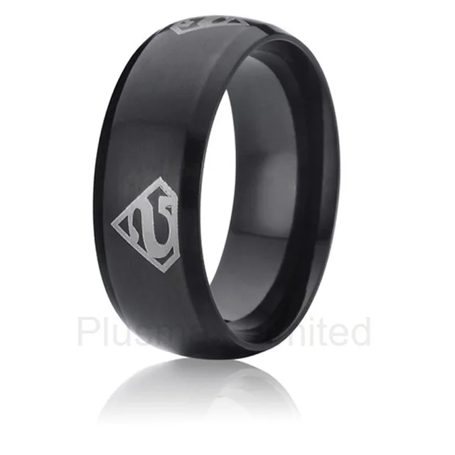 anel de casamento superman black color promise wedding band titanium rings for men - Superman Wedding Ring anel de casamento superman black color promise wedding band titanium rings for men - Superman Wedding Ring