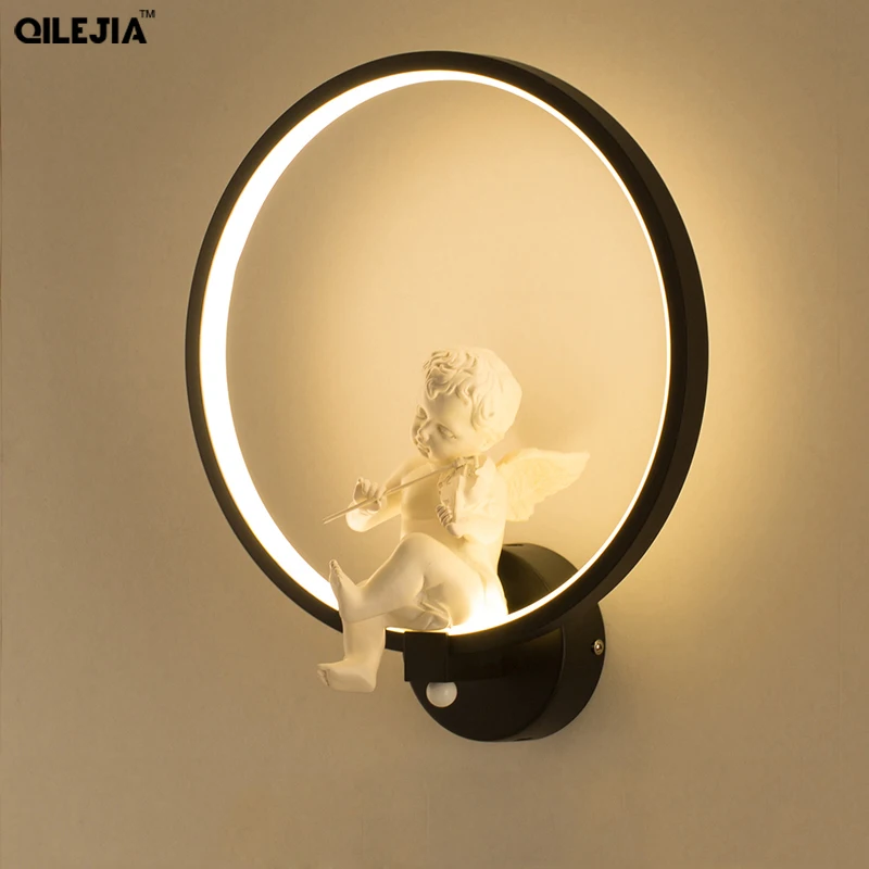 

Angle with Violin 18W LED Wall Lamps for Bedroom Bedside Modern Simple Reading Lamp Living Room Foyer bracket Lighting AC90-260V