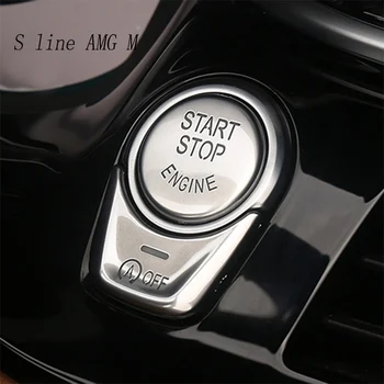 

Car Styling ENGINE START STOP switch off decoration Covers Stickers Trim for BMW X3 G01 X4 2018-2019 Interior auto Accessories