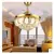 42inch LED Crystal ceiling fan light lamp Deluxe ceiling fan lights living room dining room ceiling fan with remote control