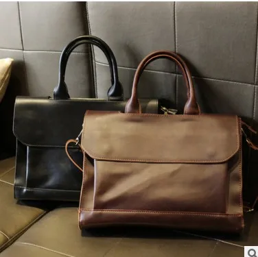 Роскошные винтажные мужские портфели сумки коммерческие деловые сумки дизайнерские мужские сумки через плечо хит продаж компьютерные