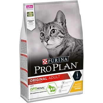

Pro Plan dry food for adult cats from 1 year old, with chicken, Package, 3 kg